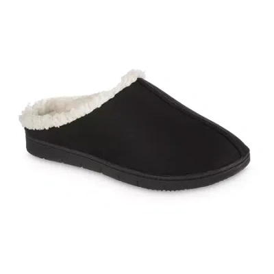 Isotoner Womens Memory Foam Clog Slippers In Black