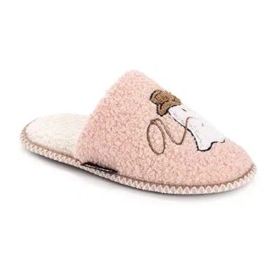 Muk Luks Cowgirl Slipper Womens Memory Foam Slip-on Slippers In Pink