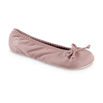 Isotoner Womens Ballerina Slippers In Pink