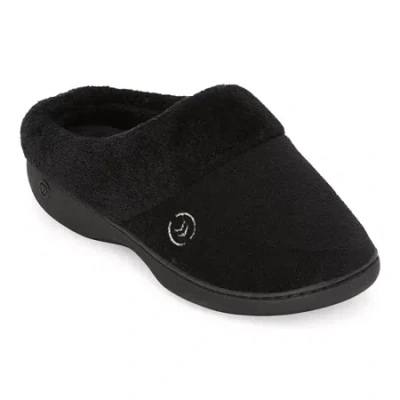 Isotoner Hoodback Womens Clog Slippers In Black