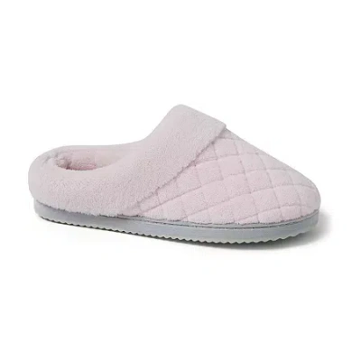 Dearfoams Libby Quilted Terry Womens Memory Foam Clog Slippers In Multi