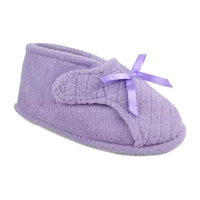 Muk Luks Womens Bootie Slippers In Purple