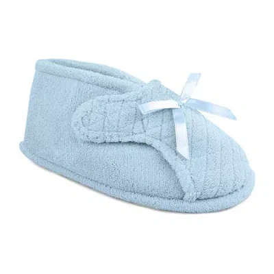 Muk Luks Womens Bootie Slippers In Blue
