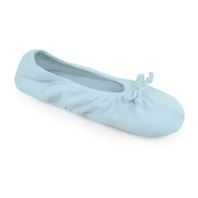 Muk Luks Womens Ballerina Slippers In Blue