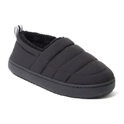 Dearfoams Fern Women's Ripstop Closed Back - All Day Womens Memory Foam Slip-on Slippers In Black