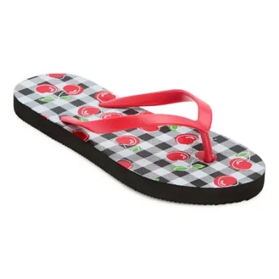 Mixit Womens Print Flip-flops In Multi