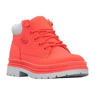 Lugz Womens Drifter Ripstop Flat Heel Chukka Boots In Pink