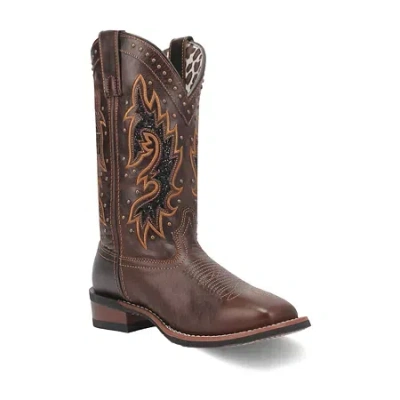 Laredo Womens Lockhart Flat Heel Cowboy Boots In Multi