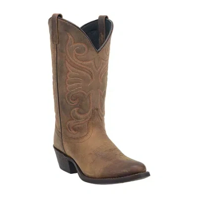 Laredo Womens Block Heel Cowboy Boots In Brown