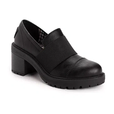 Muk Luks Lucy Lettie Womens Cap Closed Toe Loafers In Black