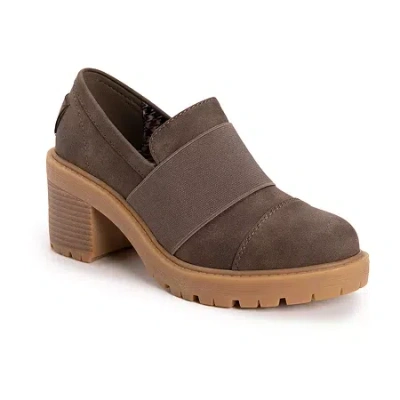 Muk Luks Lucy Lettie Womens Cap Closed Toe Loafers In Brown