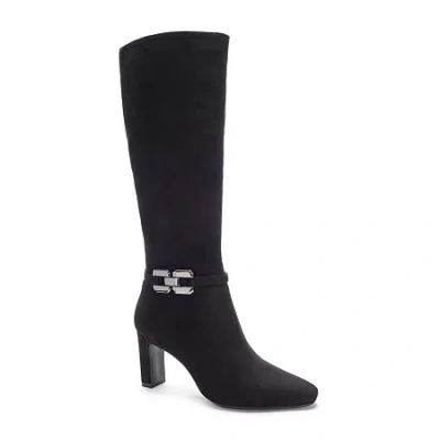 Cl By Laundry Womens Nora Block Heel Dress Boots In Black