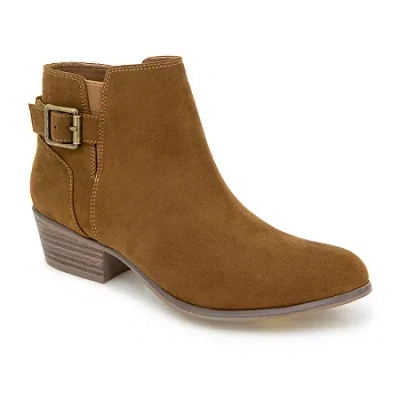 Esprit Womens Toodaloo Block Heel Booties In Brown