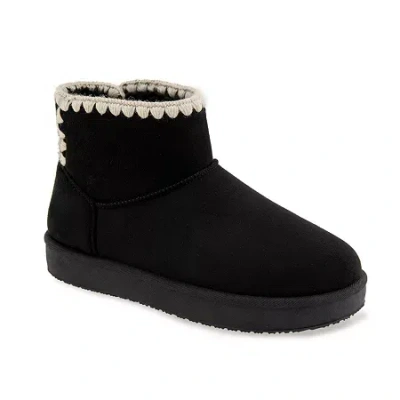 Unionbay Womens Lisette Flat Heel Booties In Black