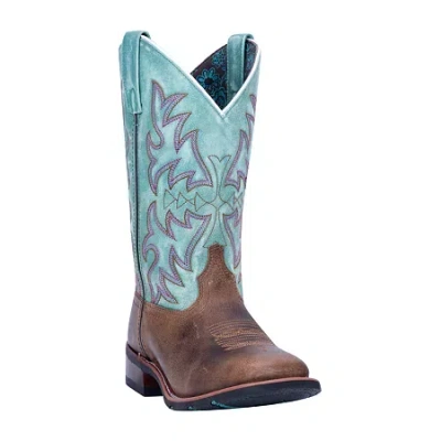 Laredo Womens Anita Block Heel Cowboy Boots In Brown