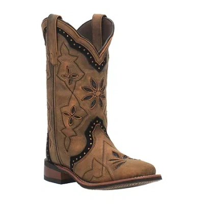 Laredo Womens Flat Heel Cowboy Boots In Brown