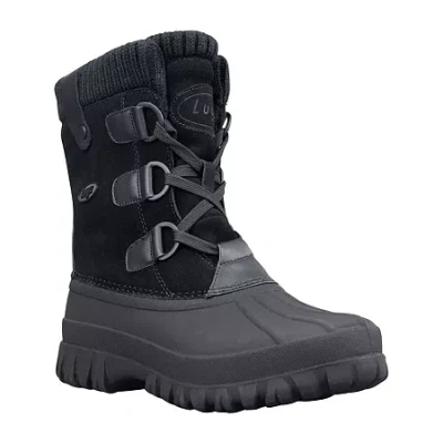 Lugz Womens Stormy Water Resistant Flat Heel Winter Boots In Black