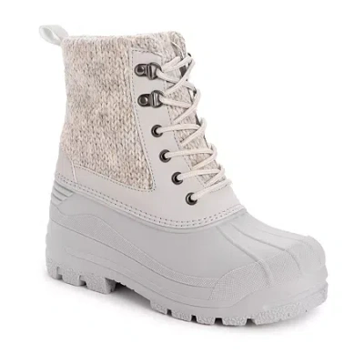 Muk Luks Womens Palmer Penelope Flat Heel Dress Boots In Black