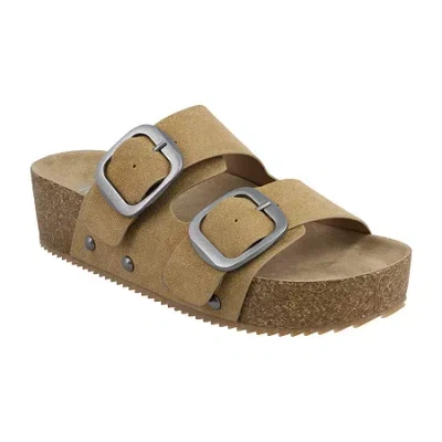 Mia Girl Womens Arriana Slide Sandals In Brown