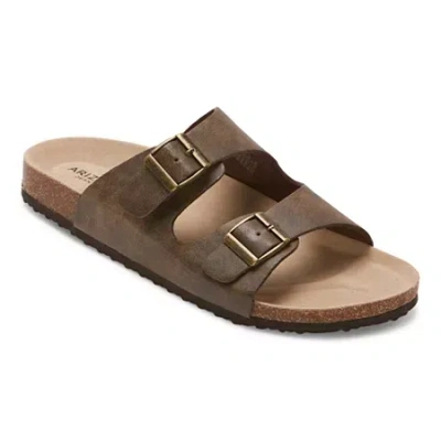 Arizona Jean Co Fireside Womens Footbed Sandals In Brown