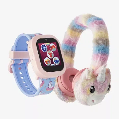 Itouch Playzoom Unisex Multi-function Pink Strap Watch Pz305b-p01 In Transparent