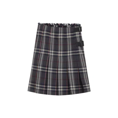 Burberry Check Mini Skirt Women In Multi