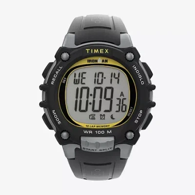 Timex Ironman Essential Mens Multi-function Black Strap Watch Tw5m646009j In Black