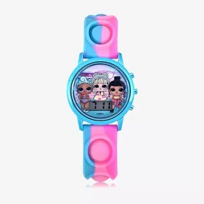 Lol Unisex Digital Multicolor Strap Watch 4634 In Transparent