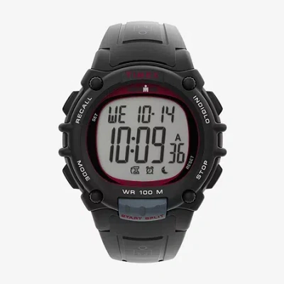 Timex Ironman Essential Mens Multi-function Black Strap Watch Tw5m64400jt In Black