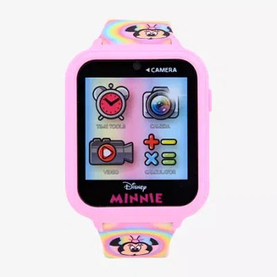 Itime Minnie Mouse Girls Multicolor Smart Watch Mn4268jc In Transparent