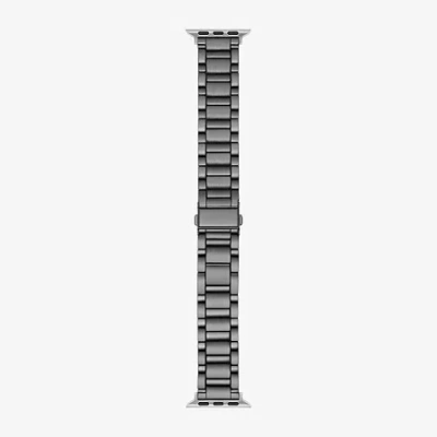 Fine Jewelry Apple Compatible Unisex Adult Gray Watch Band Fmdjab005 In Silver