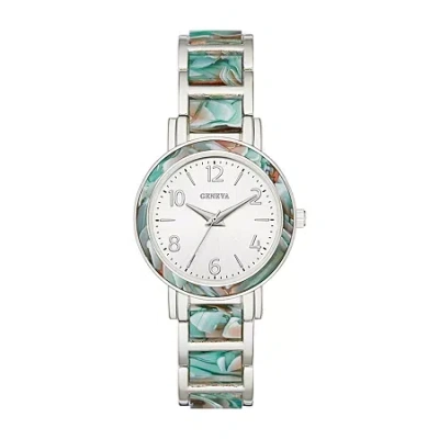 Geneva Unisex Adult Multicolor Bracelet Watch Fmdjm211 In Silver
