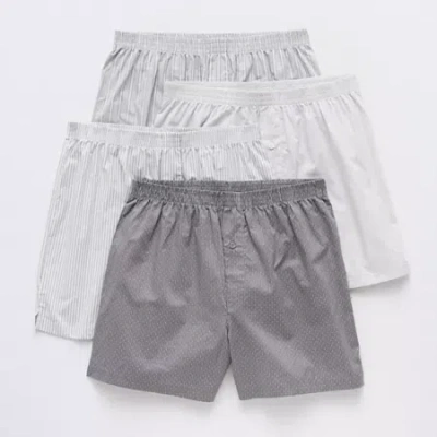 Stafford Cotton Woven Mens 4 Pack Boxers 302600 In Multi