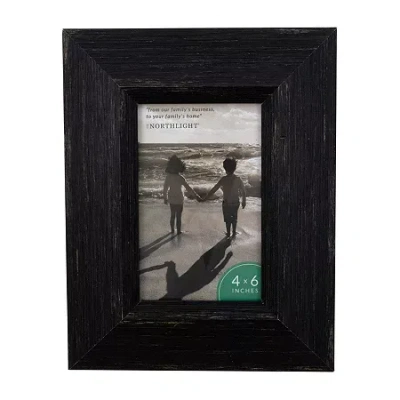 Northlight 4" X 6" Distressed Finish Tabletop Frame In Black