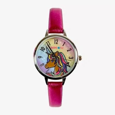 Limited Too Unisex Automatic Pink Strap Watch Lmt20080jc In Transparent