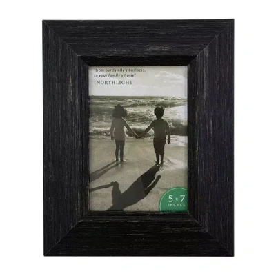 Northlight 5" X 7" Distressed Finish With Easel Back Tabletop Frame In Black