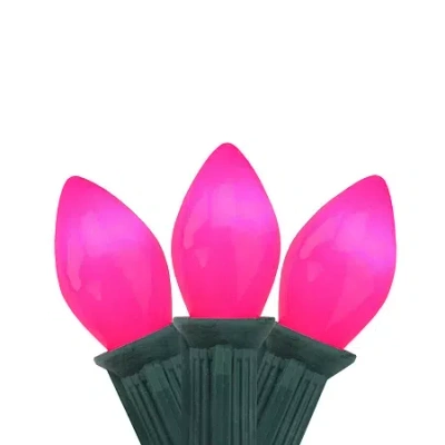 Northlight 24ft 25-count Opaque Pink C7 Christmas Light Set In Pink