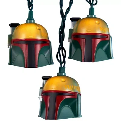Star Wars Kurt Adler  Boba Fett Helmet Light Set In Multi