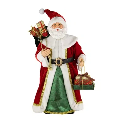 Northlight 24" Nordic Style Santa Claus With Gifts Christmas Figurine In Multi