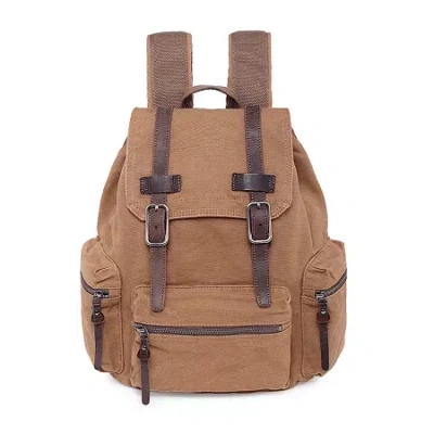 Tsd Brand Silent Trail Laptop Backpack In Brown