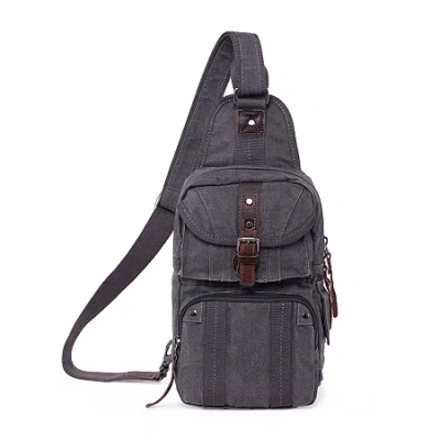 Tsd Brand Sunset Cove Sling Bag Unisex Adult Adjustable Straps Backpack In Gray