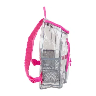 Eastsport Clear Top Loader Backpack In Pink