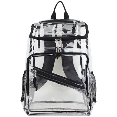Eastsport Clear Top Loader Backpack In Black