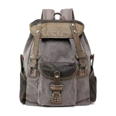 Tsd Brand Tapa Two-tone Backpack In Gray