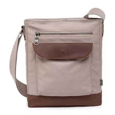 Tsd Brand Urban Light Crossbody Messenger Bag In Sand