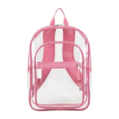Fuel Clear Backpack With Dual Front In Pink
