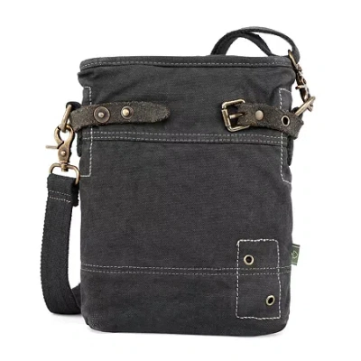 Tsd Brand Coastal Zippered Crossbody Messenger Bag In Gray