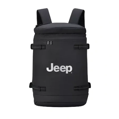 Jeep Js013c Large Zip Top Backpack In Black