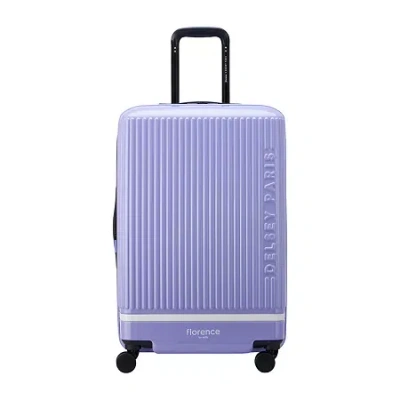 Delsey Florence By Mills X  Paris Spin Me Away 24" Hardside Luggage In Purple
