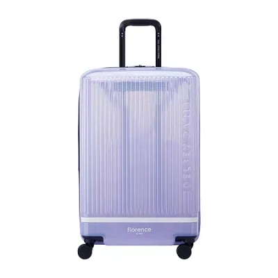 Delsey Florence By Mills X  Paris Gotta Glow 24" Hardside Luggage In Purple